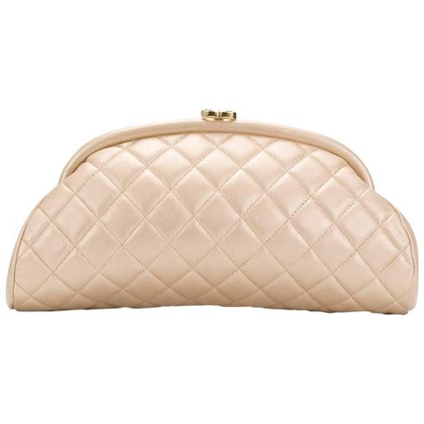 Chanel Quilted Champagne Half